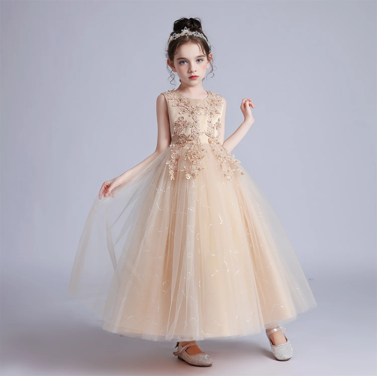 Girls' Lace Party Dress