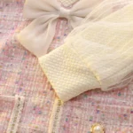 Girls' Elegant Long Sleeve Dress with Bow — Image 5