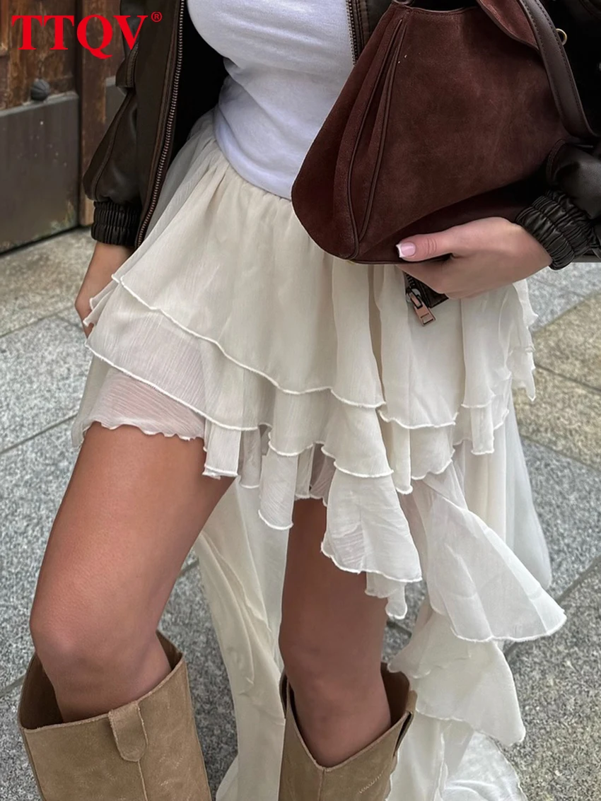 Casual Loose Pleated Skirt