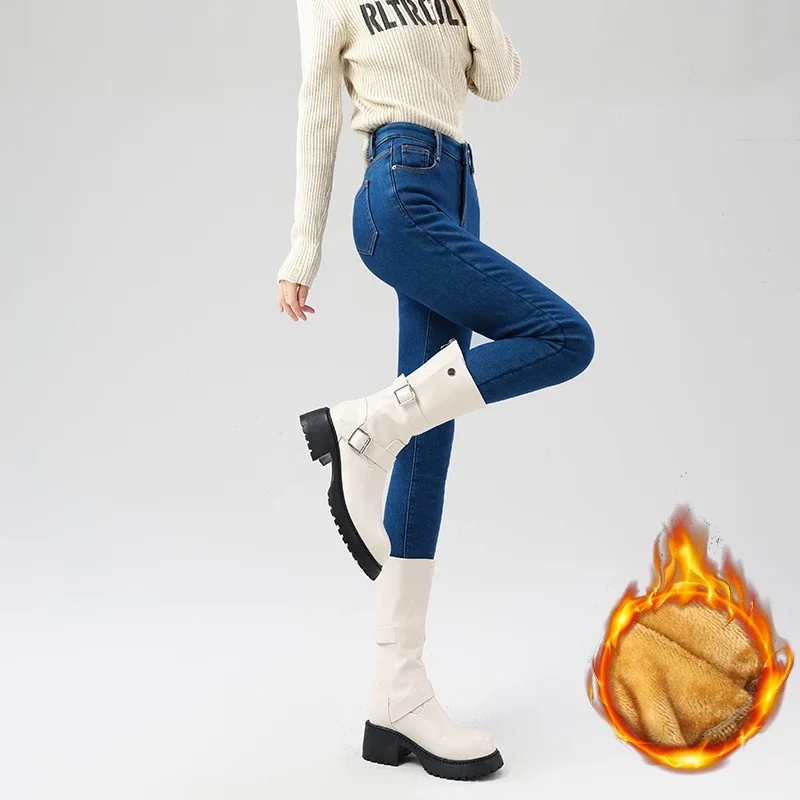 Slim-Fit Warm Winter Jeans — Image 30
