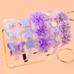 5-Piece Floral Chiffon Hair Accessory