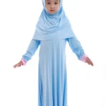 Girls' Prayer Set with Dress and Headscarf — Image 2