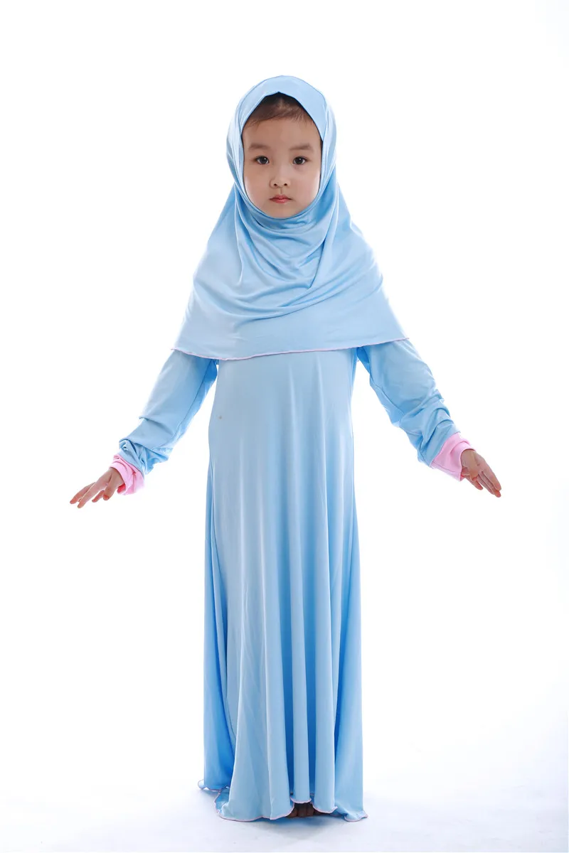 Girls' Prayer Set with Dress and Headscarf