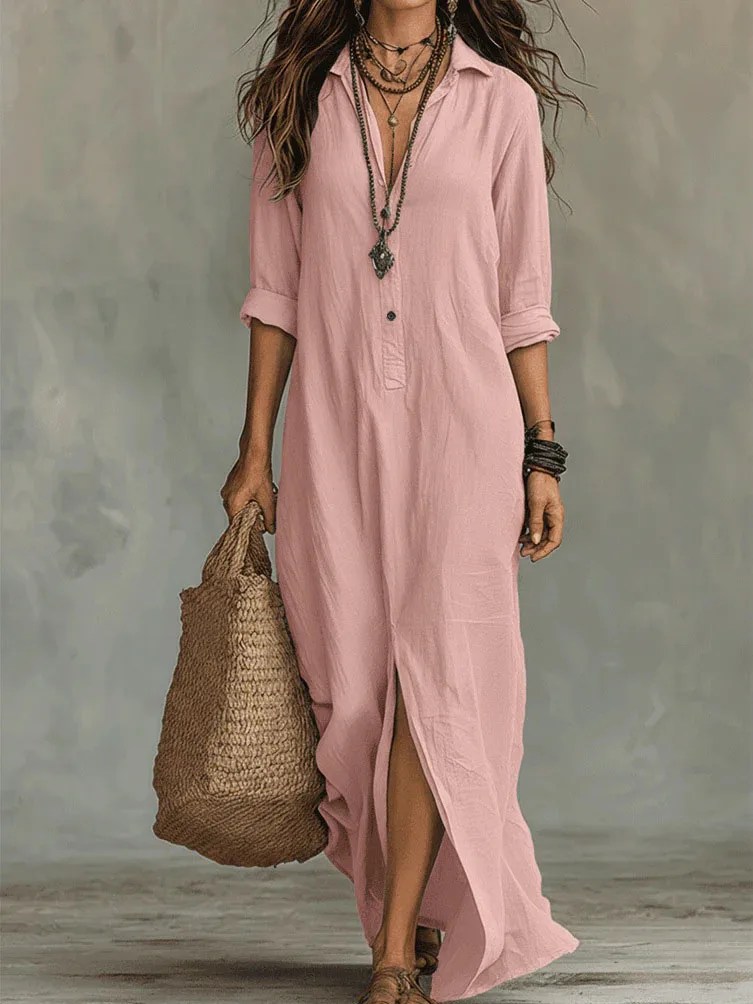 Oversized Long Sleeve Maxi Dress