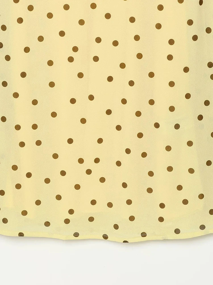 Elegant Polka Dot Maxi Dress