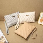 Leather Envelope Bag with Wrist Loop — Image 2