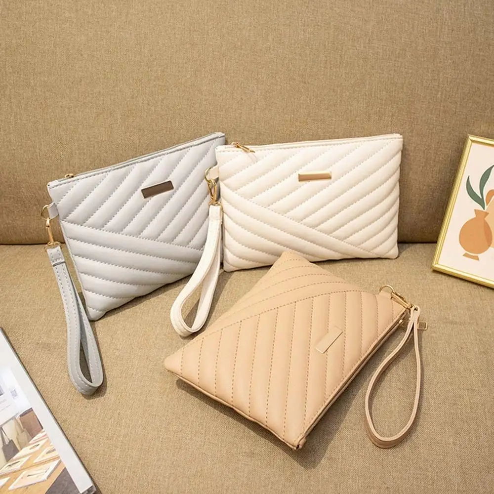 Leather Envelope Bag with Wrist Loop