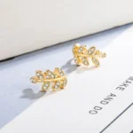 Leaf-Shaped Metal Ear Cuff — Image 5