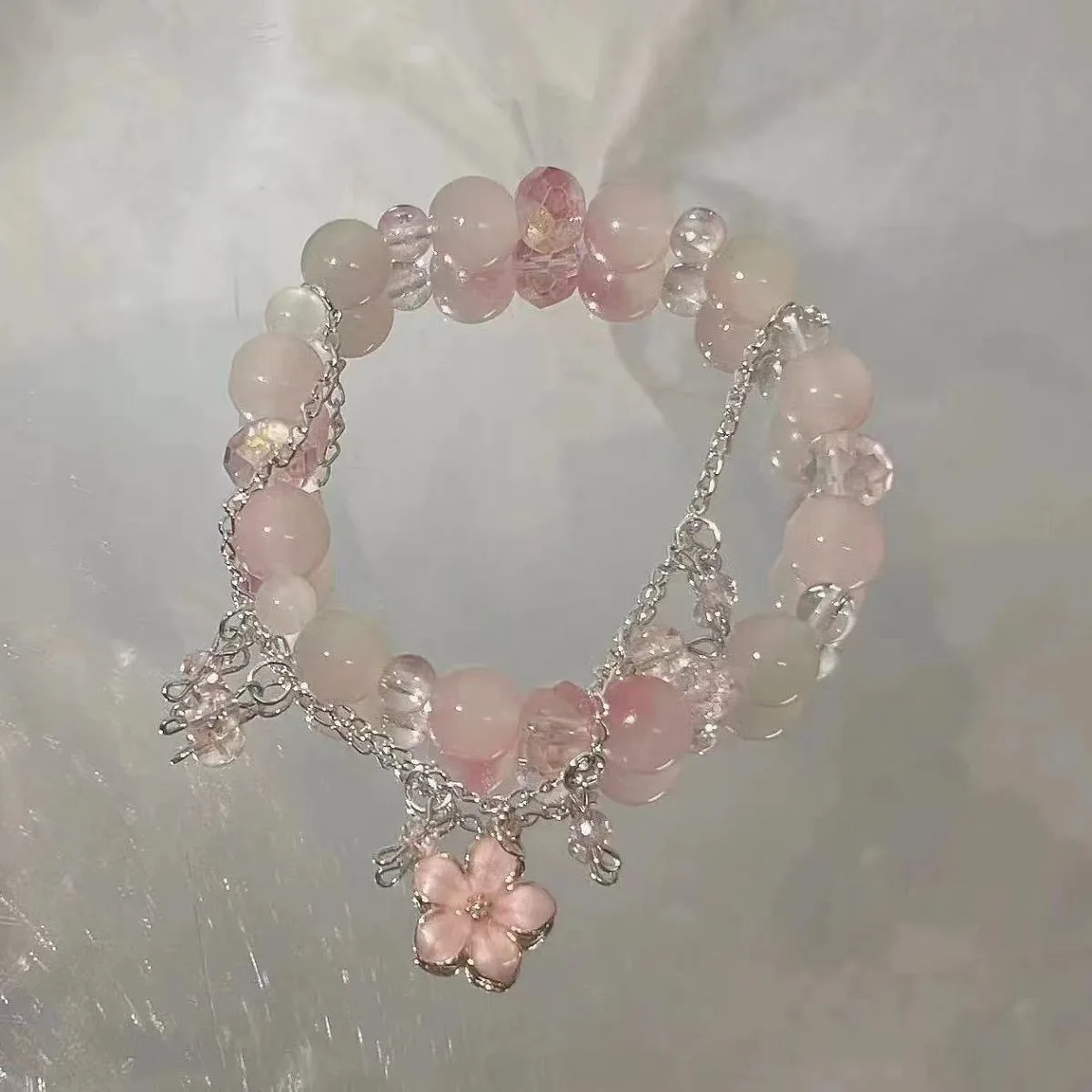 Girls' Elegant Crystal Bracelet