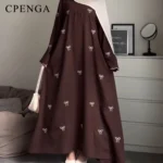 عباية دبي مطرّزة بفراشات — صورة 6