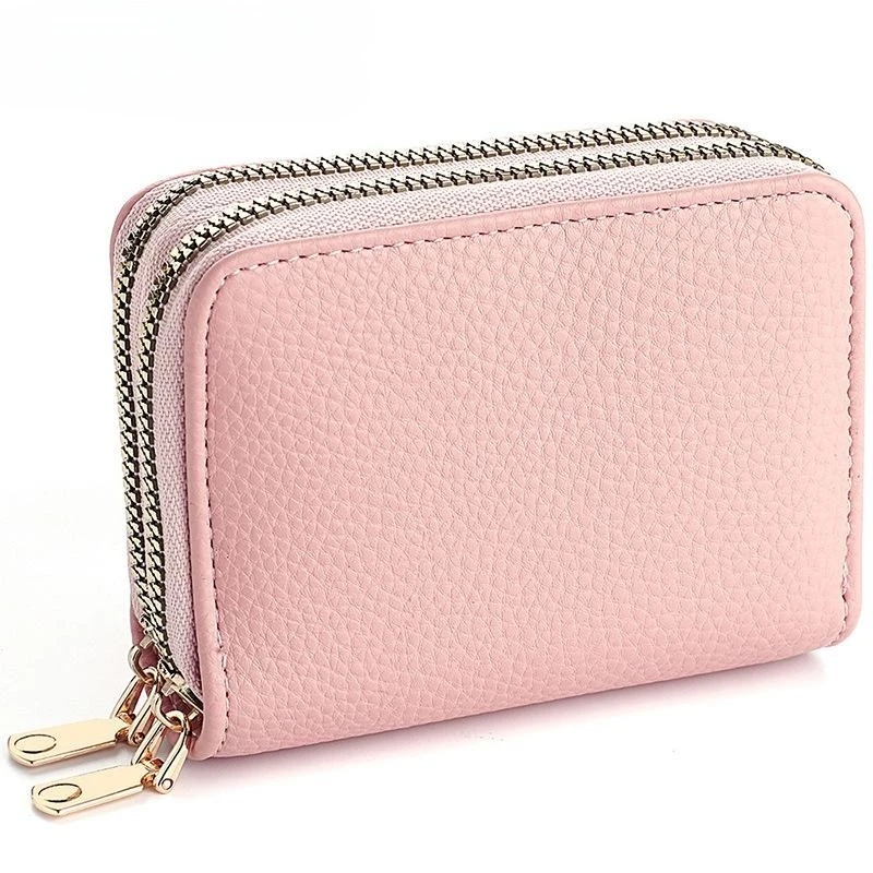 Short Double-Zip Card Wallet