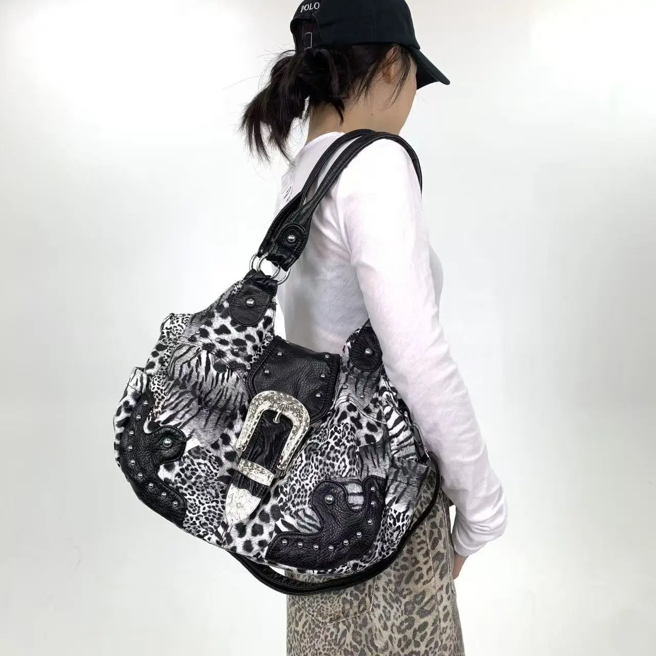 Girls' Y2K Leopard Print Shoulder Bag — Image 19