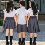Preppy Striped Set with Blouse and Skirt — Image 6
