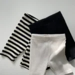 Kids' Solid Color Cotton Summer Shorts — Image 3