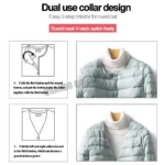 V-Neck Down Jacket — Image 3