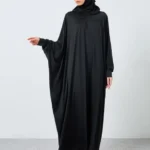 Long Sleeve Prayer Abaya with Hood — Image 3