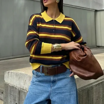 Striped Knitted Sweater