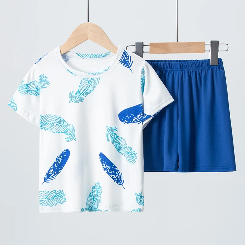 Kids' Summer Set with Short Sleeves and Shorts