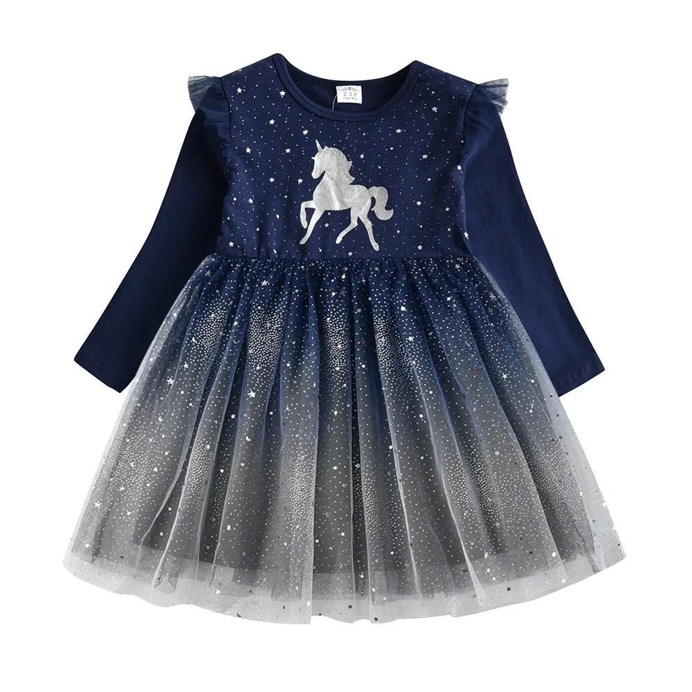 Girls' Long Sleeve Autumn Dress
