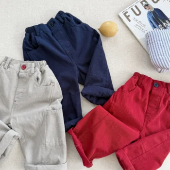 Girls' Solid Autumn Pants