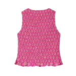 2-Piece Textured Set: Sleeveless Top and Pants — Image 3