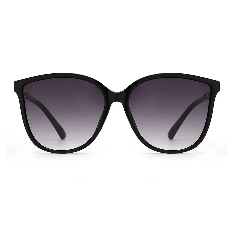Cat-Eye Glasses with Mirrored Lenses