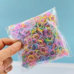 Colorful Elastic Hair Ties, Large Pack — Image 6
