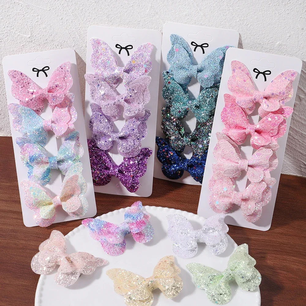 4-Piece Butterfly Sequin Hair Clip Set — Image 24