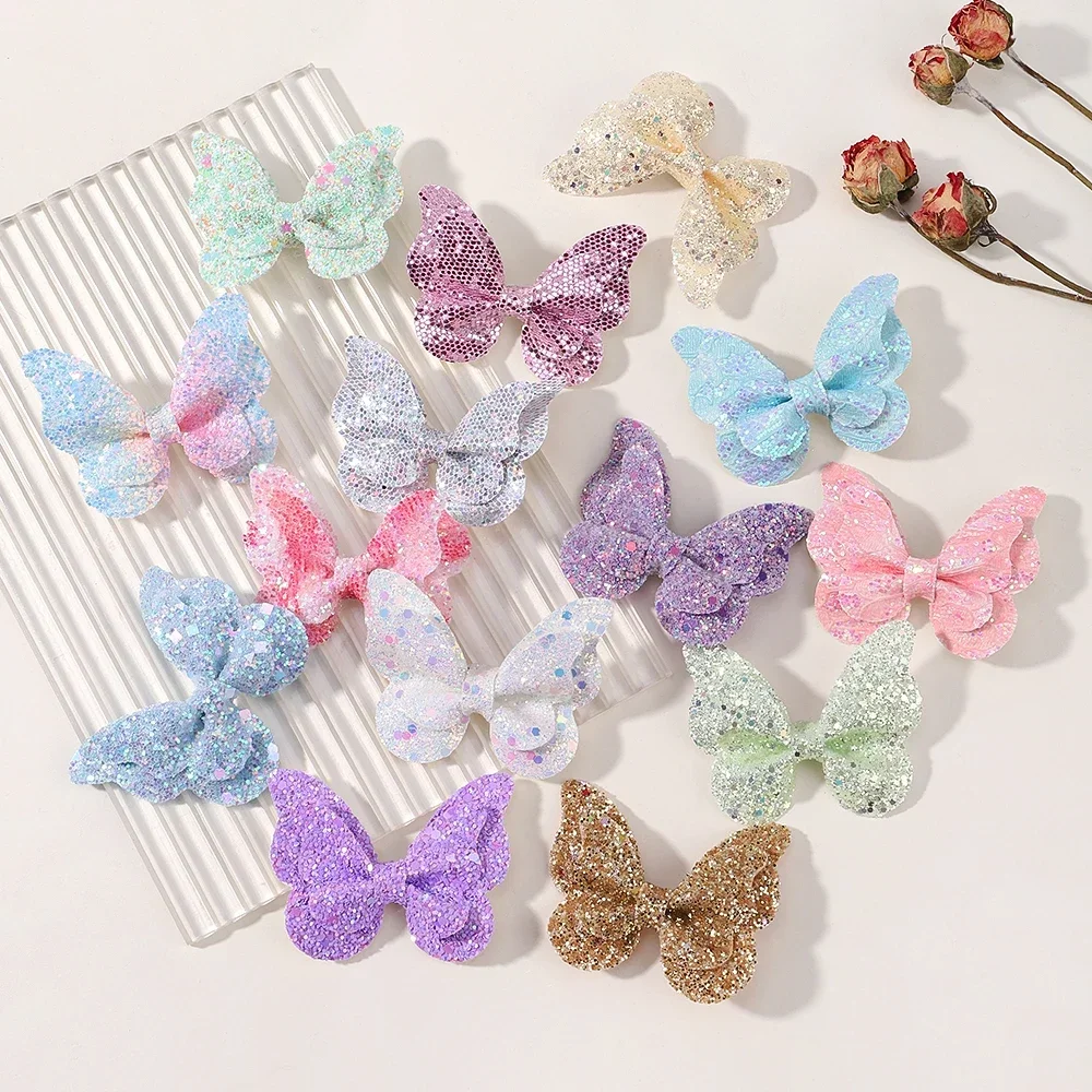4-Piece Butterfly Sequin Hair Clip Set — Image 31