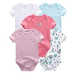 Newborn 5-Piece Short Sleeve Romper — Image 2