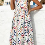 Floral Sleeveless Midi Dress — Image 3