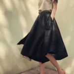 One-Size High Waist Asymmetric Wide-Leg Pants — Image 6
