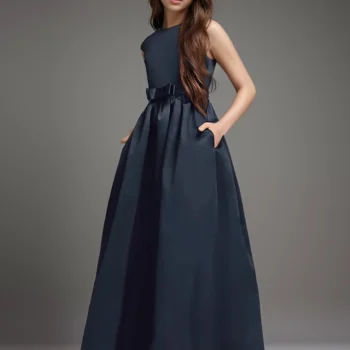 Girls' Open-Back Formal Dress