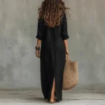 Oversized Long Sleeve Maxi Dress — Image 2
