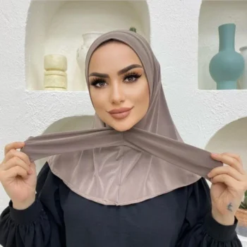 حجاب جيرسي جاهز ببونيه داخلي