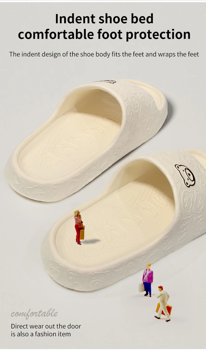 Women's Indoor and Outdoor Slippers with Ribbed Sole