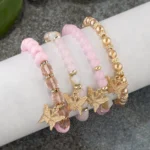 4-Piece Butterfly Beaded Bracelet Set — Image 2
