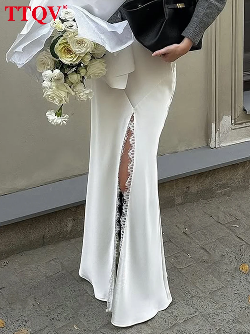Loose Satin Skirt