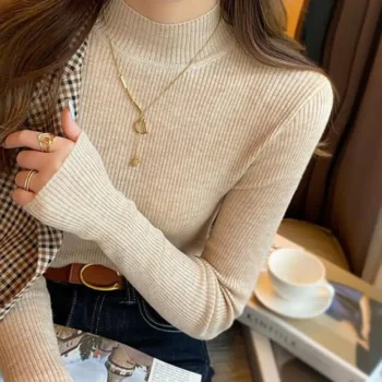Vintage Solid Winter Sweater