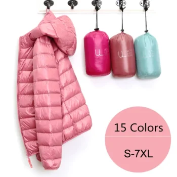 Lightweight Hooded Autumn Puffer Jacket