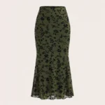Long Dark Green Skirt