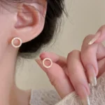 أقراط بكريستال بسيطة صيفية — صورة 5