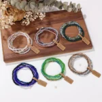 4-Piece Colorful Beaded Bracelet Set — Image 3
