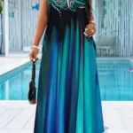Color Gradient Summer Maxi Dress — Image 2