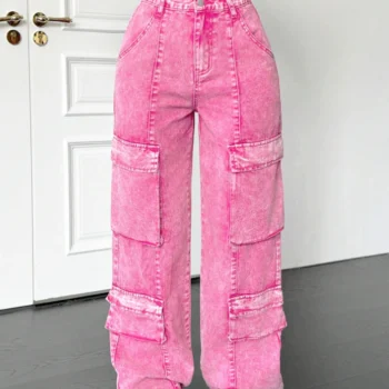Cotton Wide-Leg Jeans