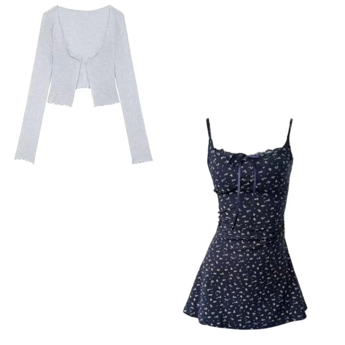 Short Beach Dress with Straps