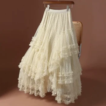 Mesh High-Waisted Skirt