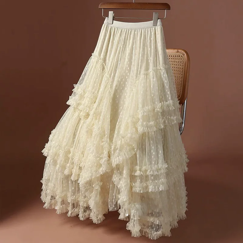 Mesh High-Waisted Skirt
