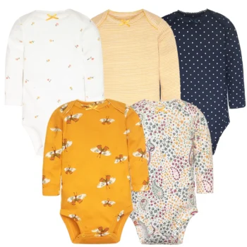 Baby 5-Piece Cotton Jumpsuit