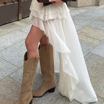 Casual Loose Pleated Skirt